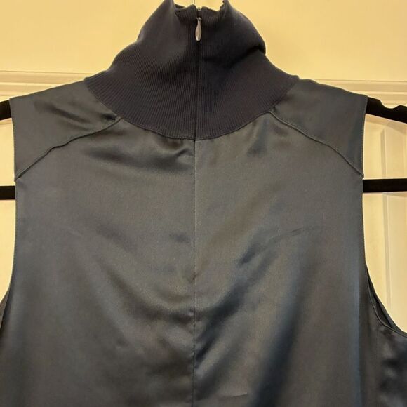 RAG & BONE 100% Silk Sleeveless Top Navy XXS - Picture 3 of 5